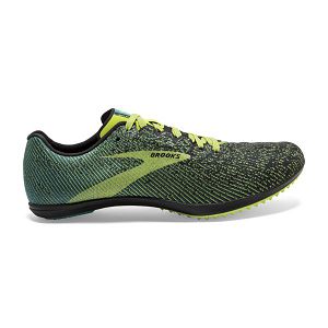 Brooks Mach 19 Spikeless Mens Racing Shoes Black/Yellow/Green | USA-NDL697154